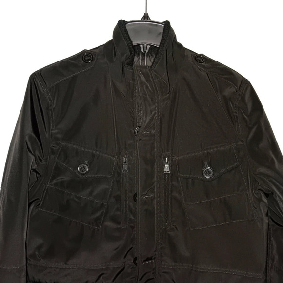 Express women's sample chores work barn jacket coat size M black with po… - Picture 1 of 12